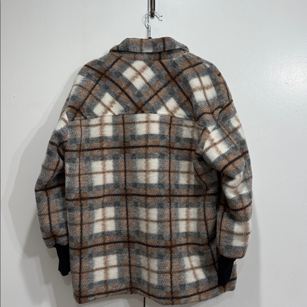 Blank NYC Lived By You Plaid Jacket Shacket Size Medium - Picture 4 of 4